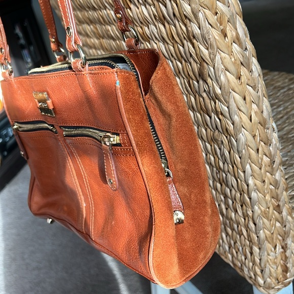 MODALU PIPPA TAN HANDBAG TAN LEATHER SHOULDER GRAB BAG - Picture 8 of 10